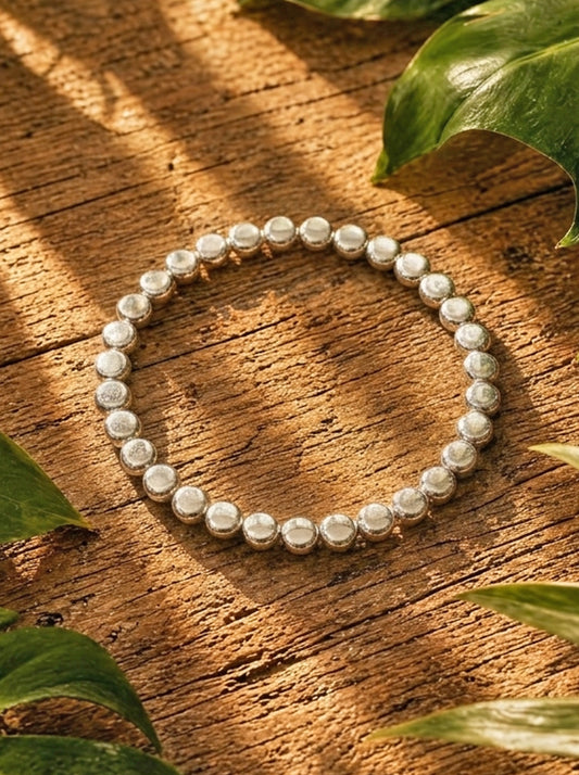 Shiny Disc Bracelet [Silver-Plated]